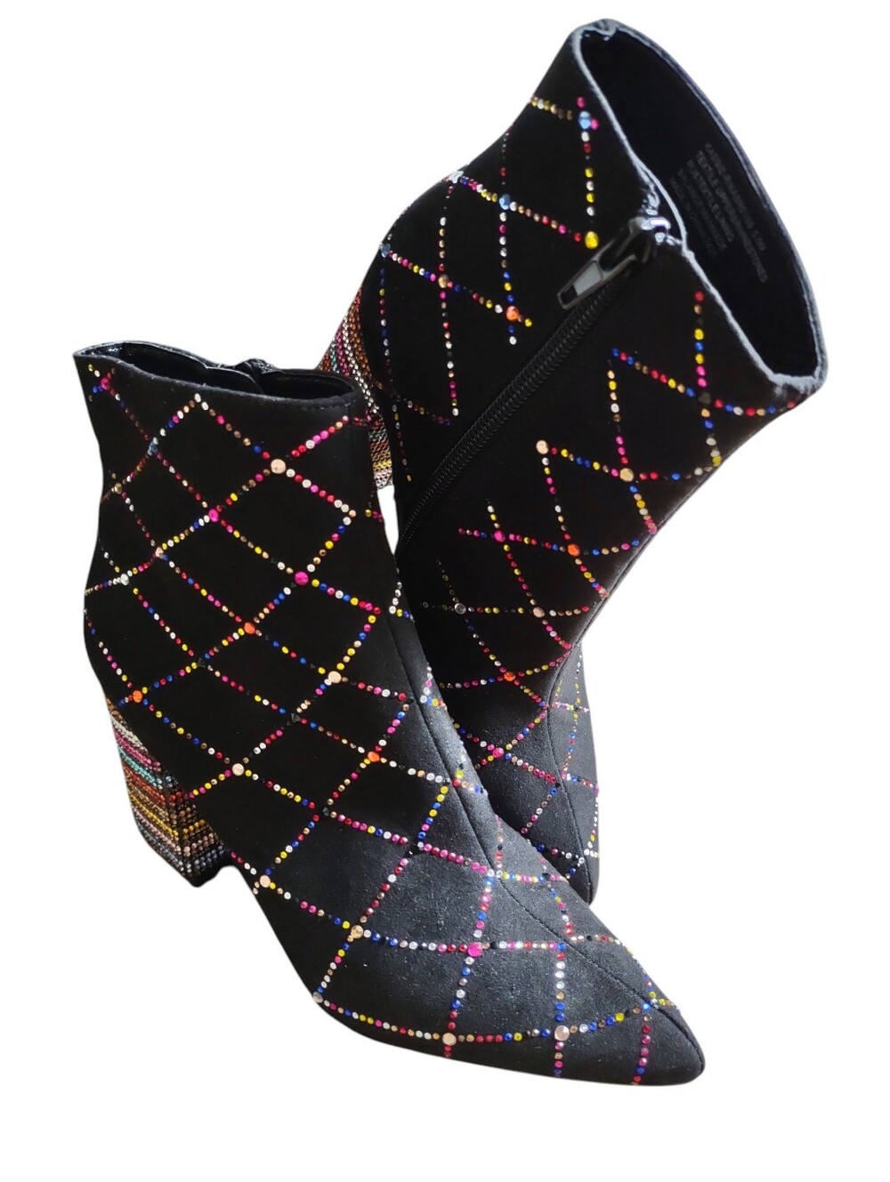 Betsey Johnson Size 5.5 Kassie-R Rhinestone Boots